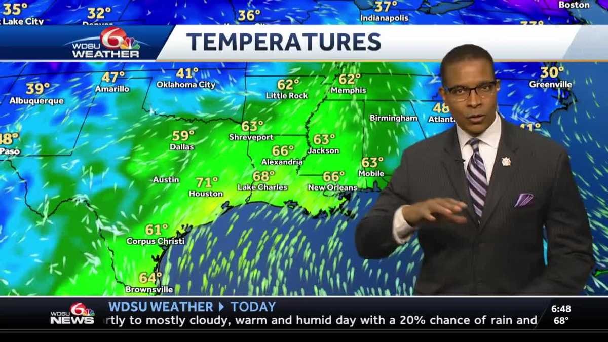 A cloudy, warm and humid Wednesday
