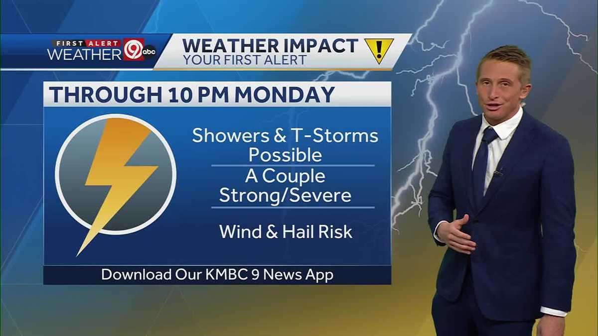 KC has storms possible Monday night into Tuesday morning