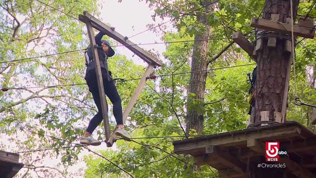 Mass. parks have acres of treetop ropes courses and serene trails