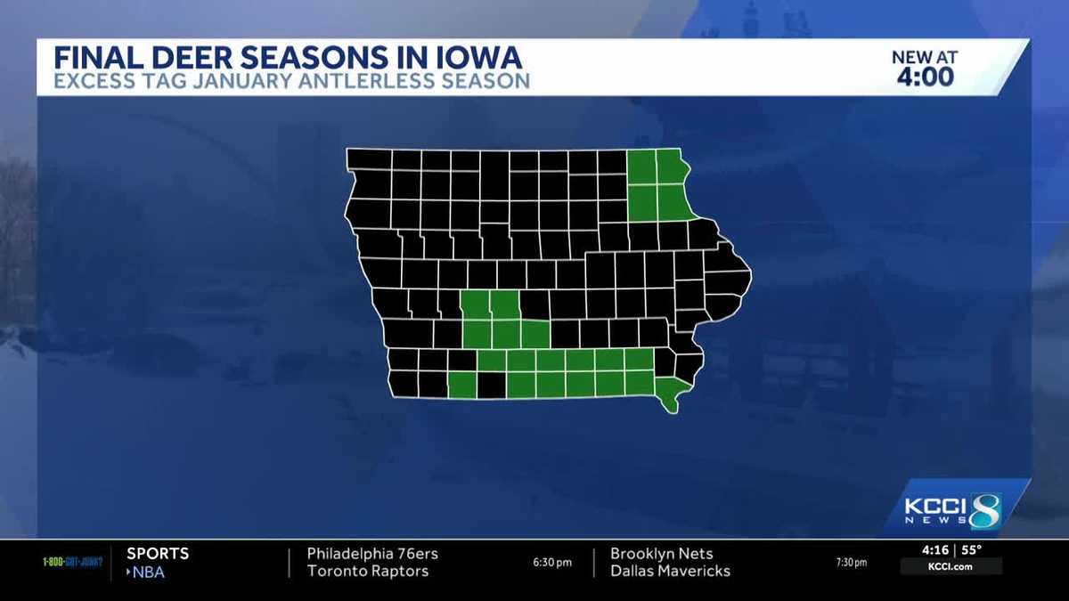 Iowa's January antlerless deer seasons open for hunters