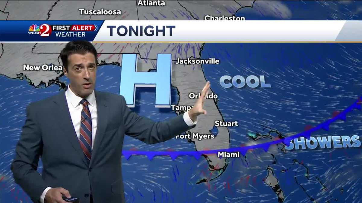 Warming trend continues Wednesday with highs near 80 inland.