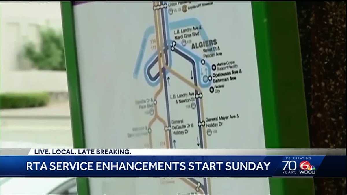 RTA service enhancements start Sunday
