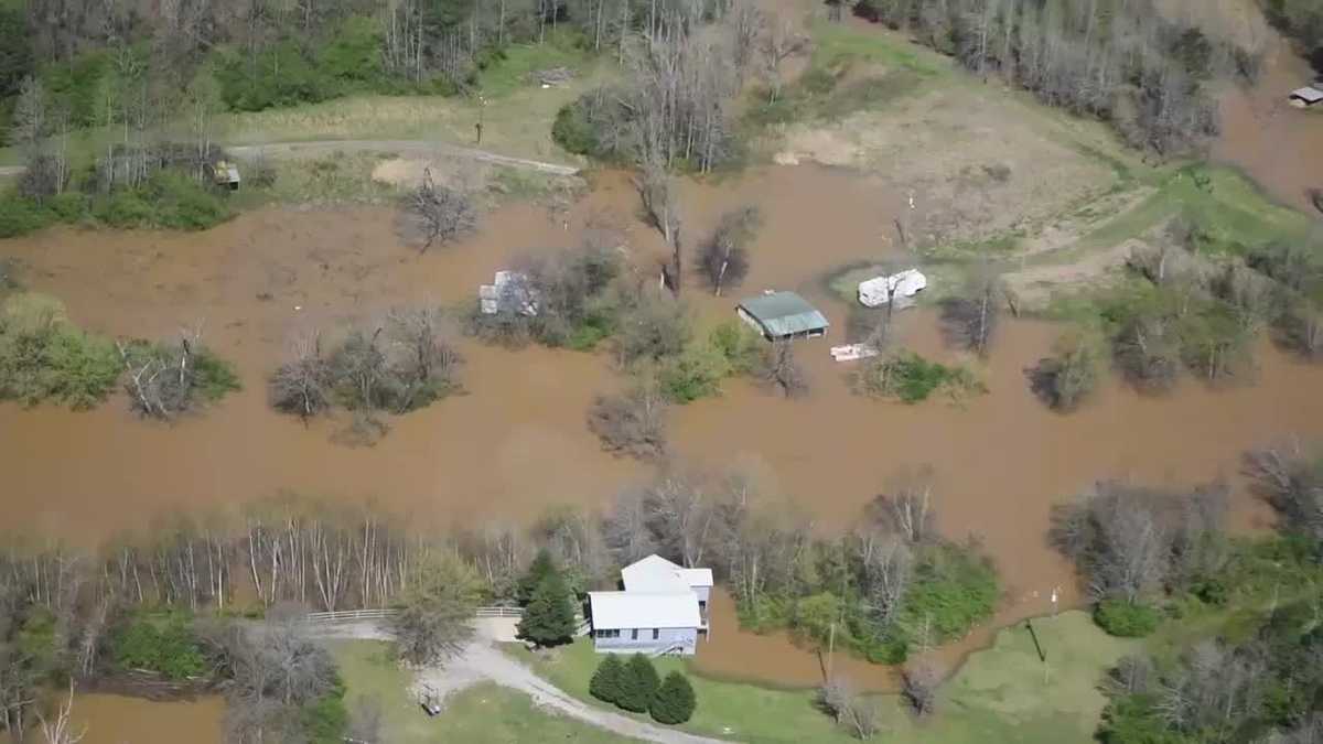 Walker County Sheriff's Office shares aerial view of severe flooding
