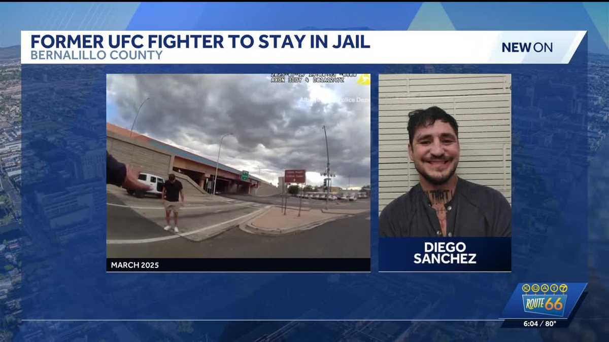 Former UFC fighter Diego Sanchez to remain behind bars after violating parole