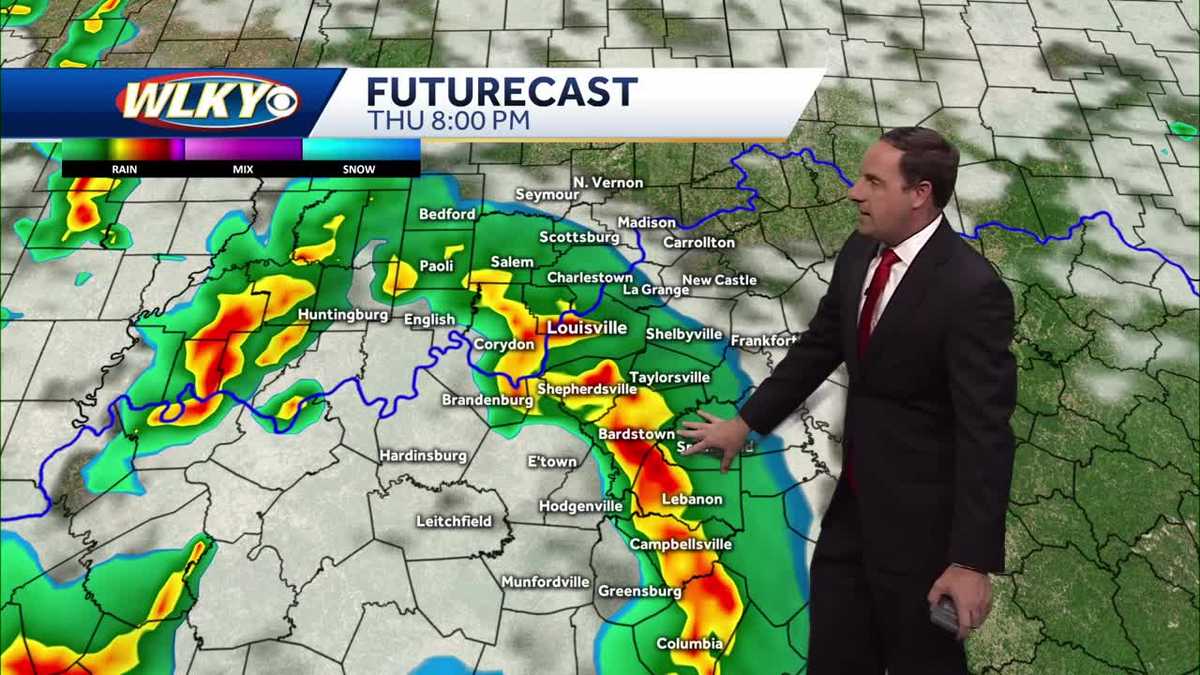 Scattered showers overnight then a Few PM storms Thursday