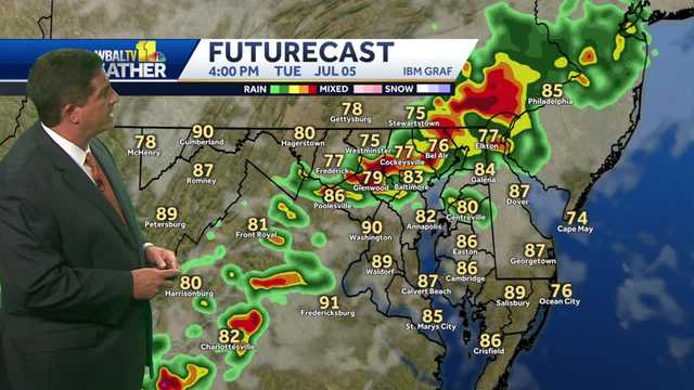 ⚠ Possibility for severe storms afternoon into evening - Vimarsana News