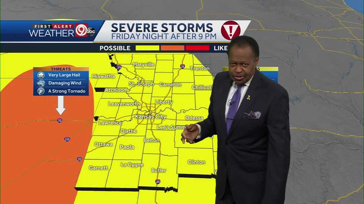 Kansas City could see severe storms Friday