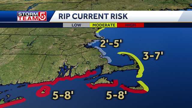 Rough surf at New England beaches from distant Hurricane Franklin - Vimarsana News