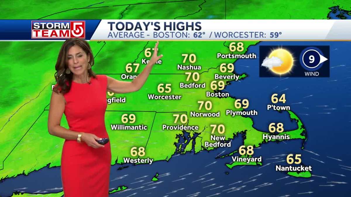 Video: Sunny day as temps try to reach 70