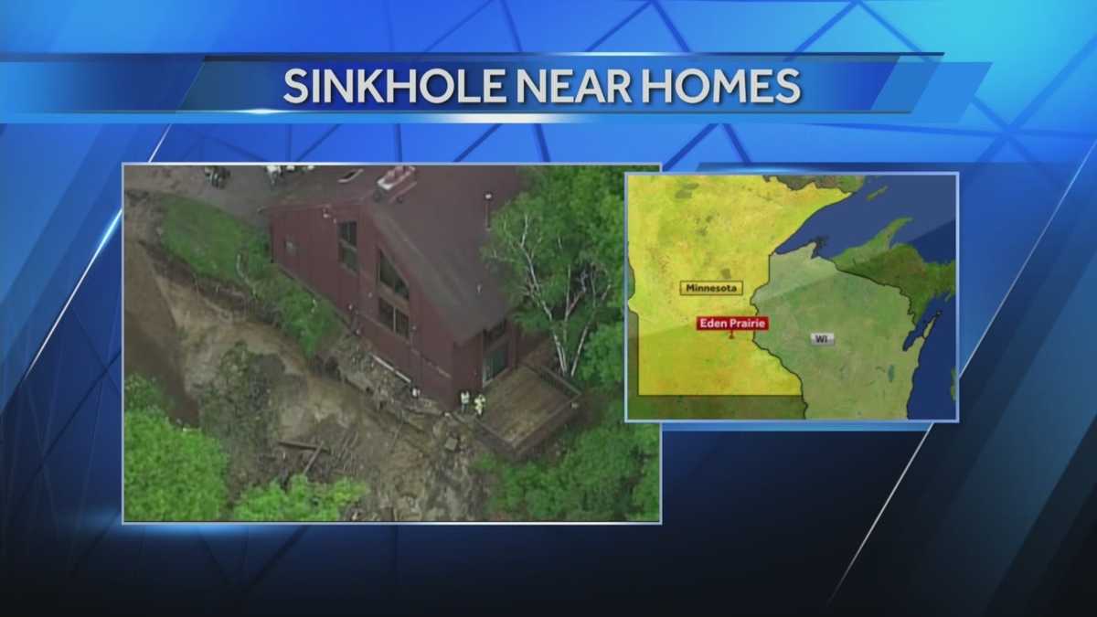 Sinkholes open near Minnesota homes