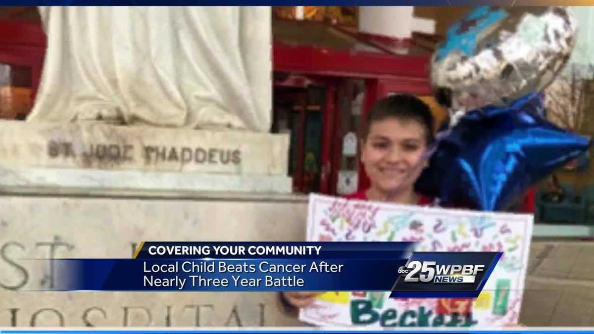 Local boy returns home after three year cancer battle