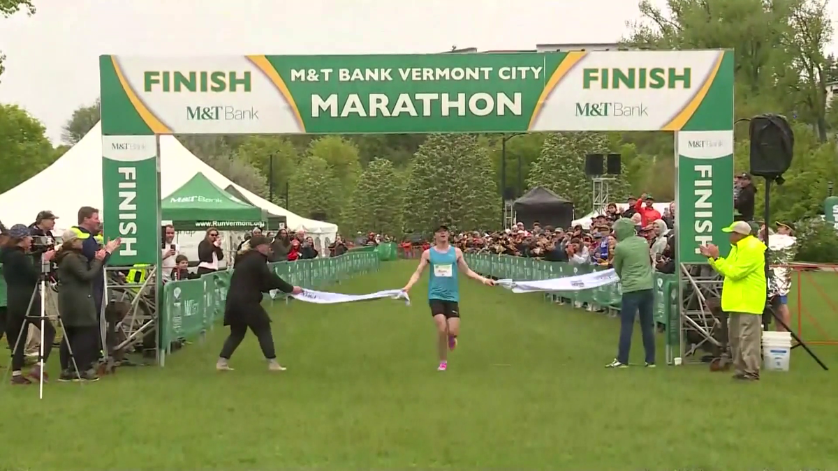 'Holy cow!' Boston runner shatters course record in marathon debut