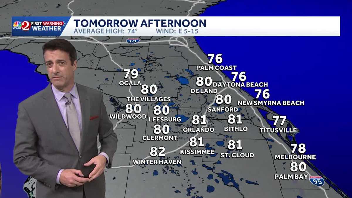 Warm with a few showers/storms Thursday then drier Friday.