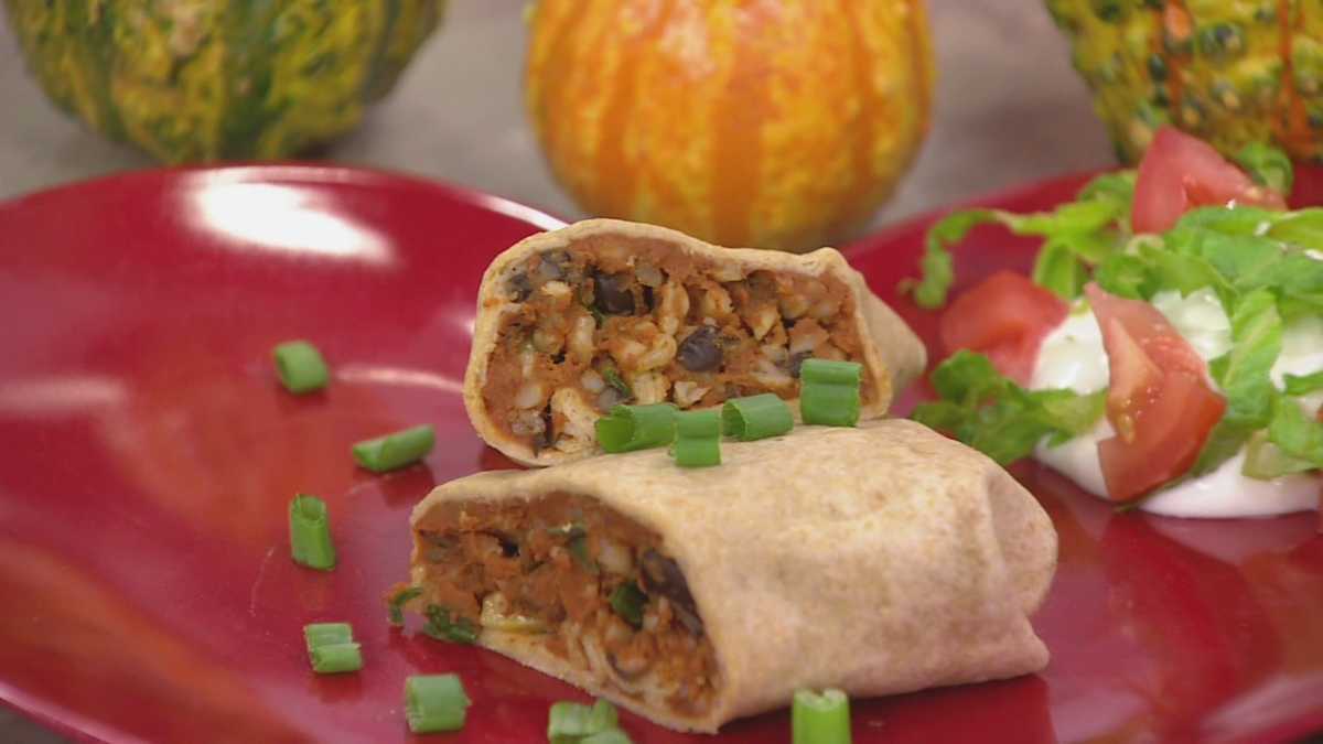 Spicy Pumpkin Burritos