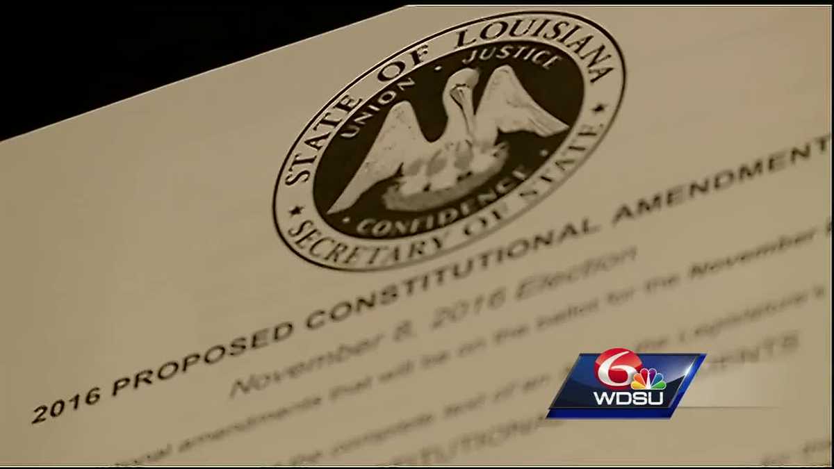 Six constitutional amendments on the ballot in Louisiana