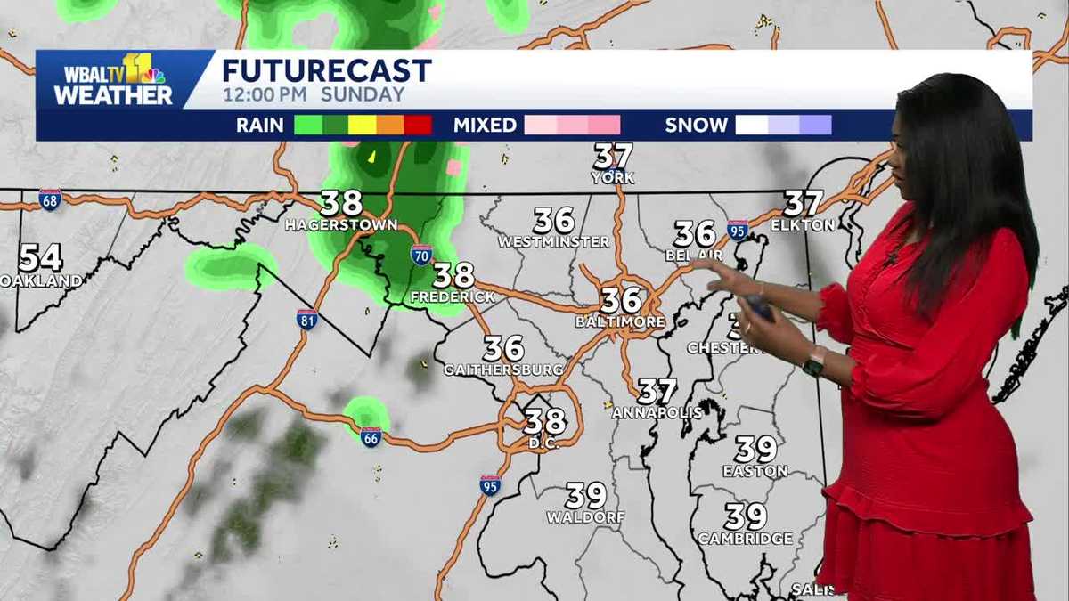 Chance of showers and strong wind for the new week in Maryland