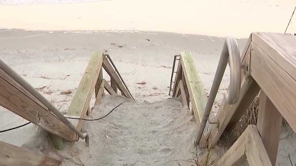 Flagler County coastline sees significant erosion due to recent strong winds, surf