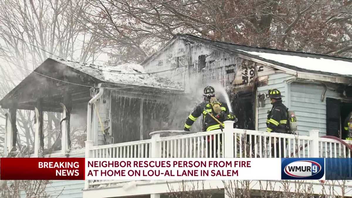 Neighbor rescues person from burning home in Salem