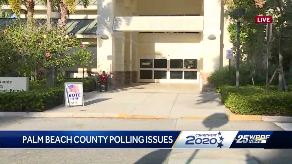 Several polling precincts in Palm Beach County reporting issues