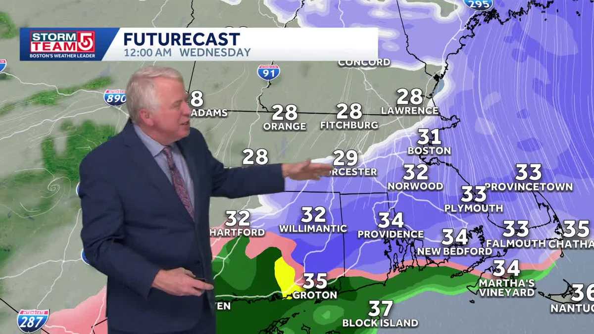 Video: Snow turns to rain overnight