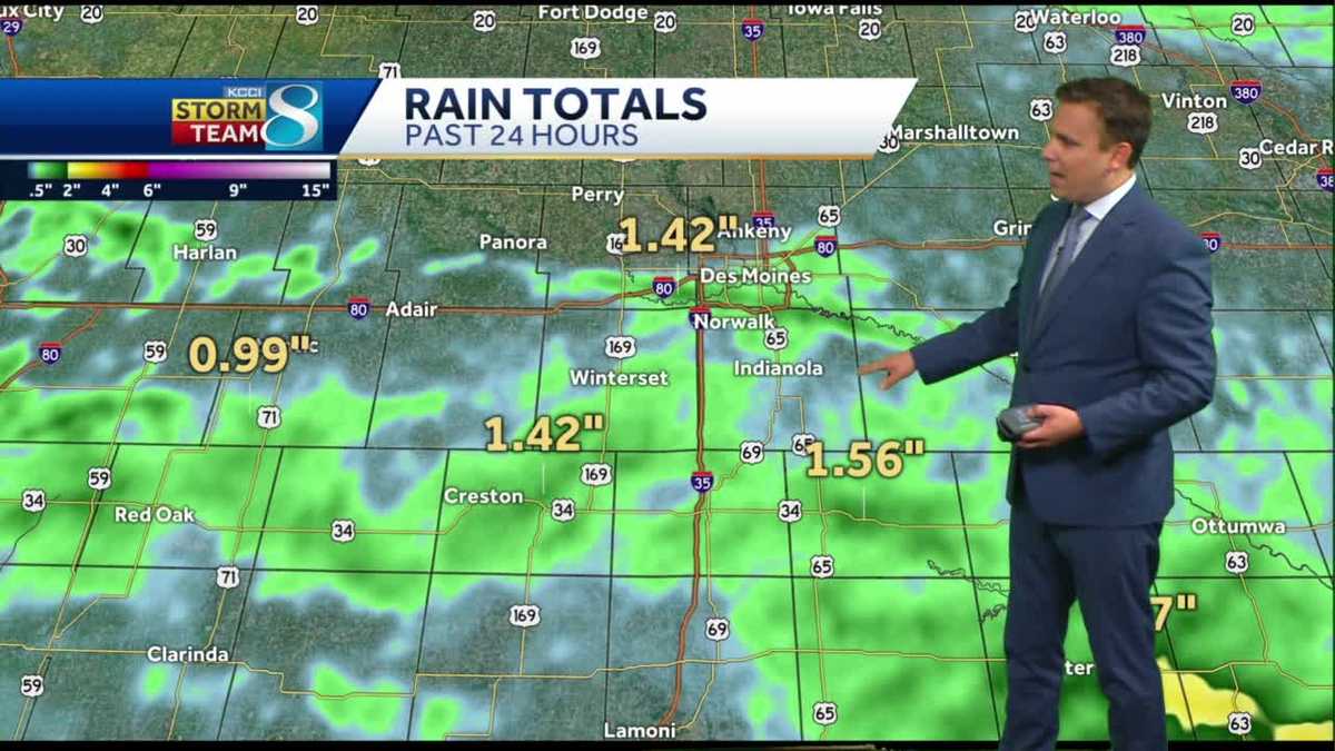 More rain on the way in central Iowa in the latest forecast