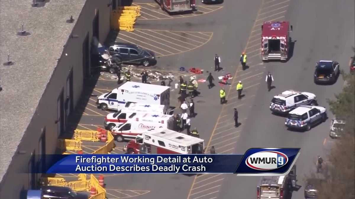 Firefighter describes scene of fatal auto auction crash