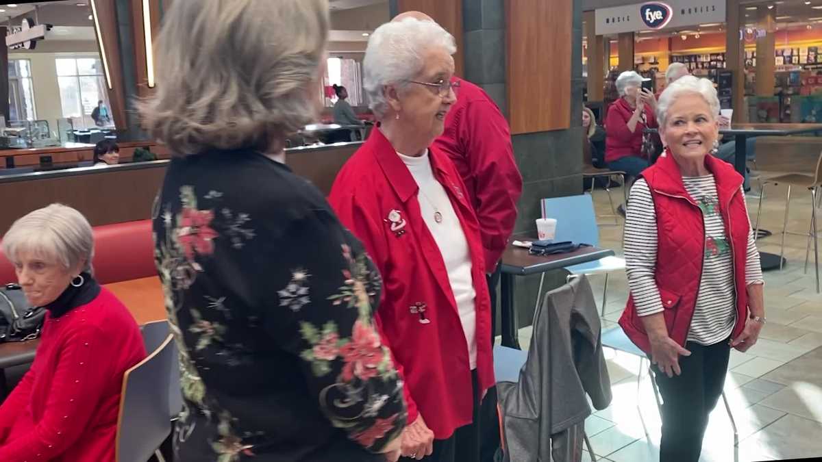 Christmas flash mob at Haywood Mall in Greenville