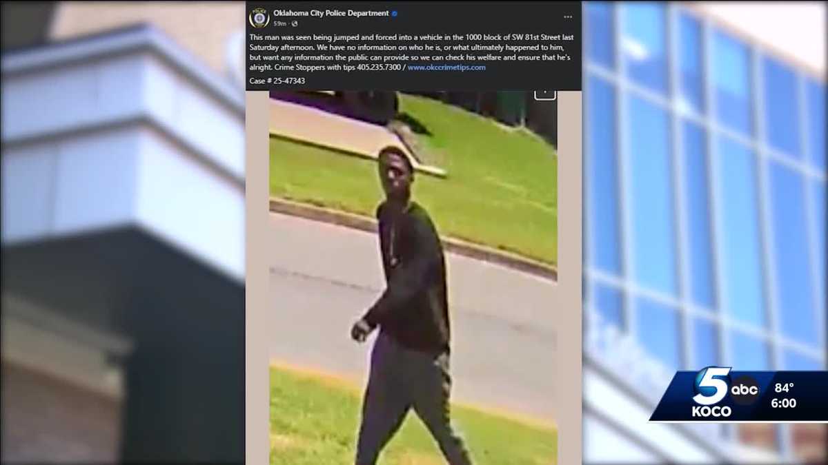 Oklahoma City police seek help finding man reportedly attacked and abducted