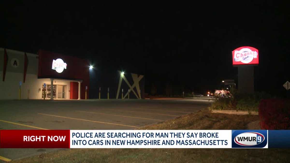 Police seek man seen smashing car windows in Chunky's parking lot