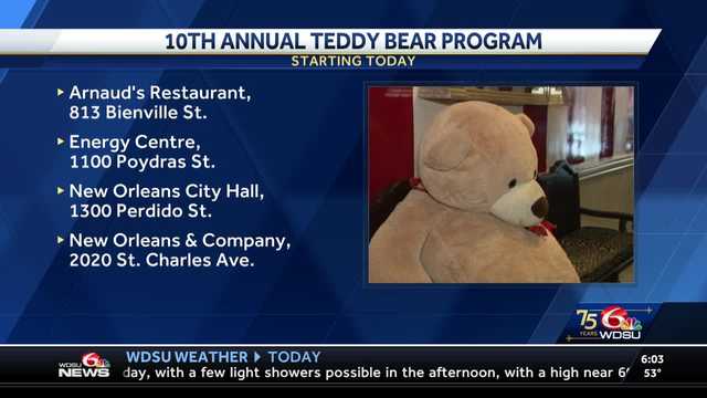 Teddy Bear Program New Orleans Arnauds - Vimarsana News