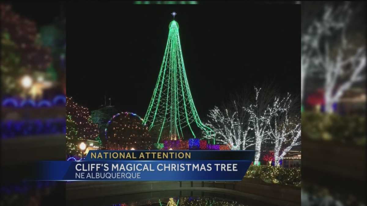 Albuquerque Cliffs Christmas 2022 Cliff's X-Mas Tree Makes Usa Today List