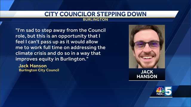 Burlington to hold special election to replace city councilor Jack Hanson - Vimarsana News
