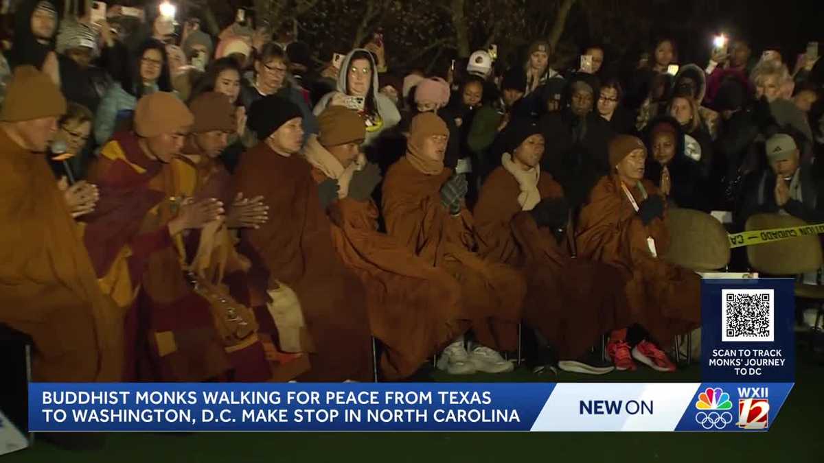 Buddhist Monks' bring message of peace to Charlotte: 'Peace has been bloomed from Texas to here"