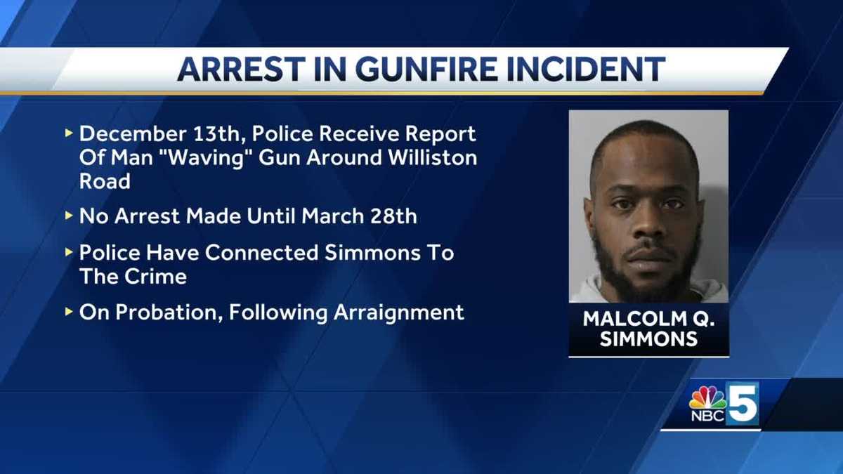 South Burlington Police arrest man connected to gun incident
