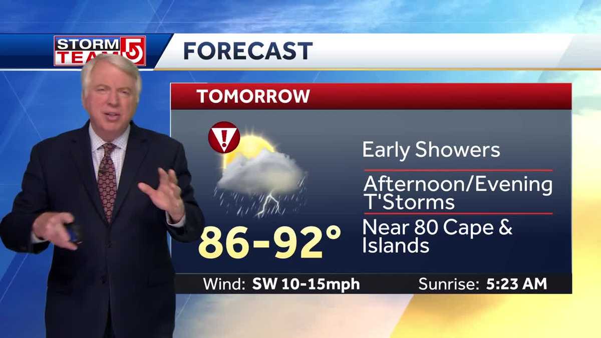 Video: AM showers before thunderstorms move in by evening