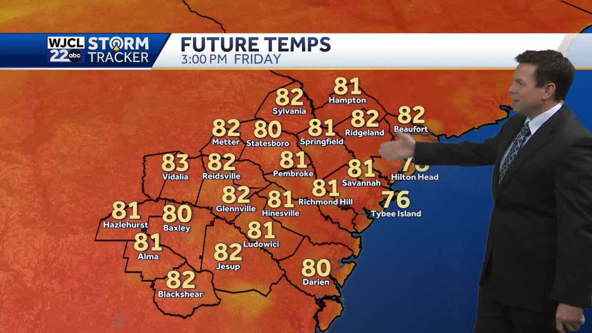 Warm weather for the weekend and tracking a chance for showers