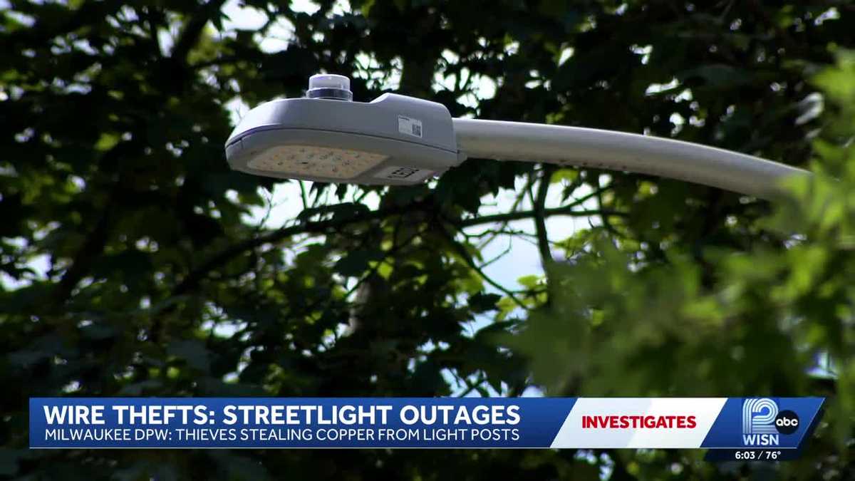 Milwaukee DPW: Wire thefts causing streetlight outages