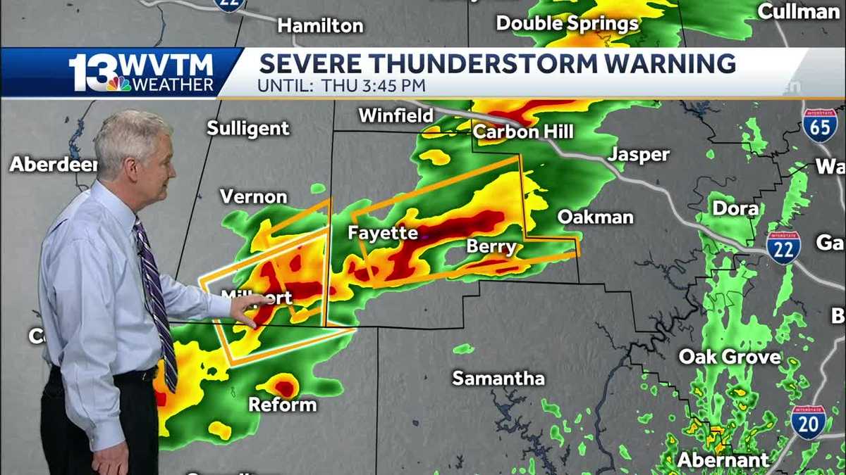 Severe weather threat in Alabama