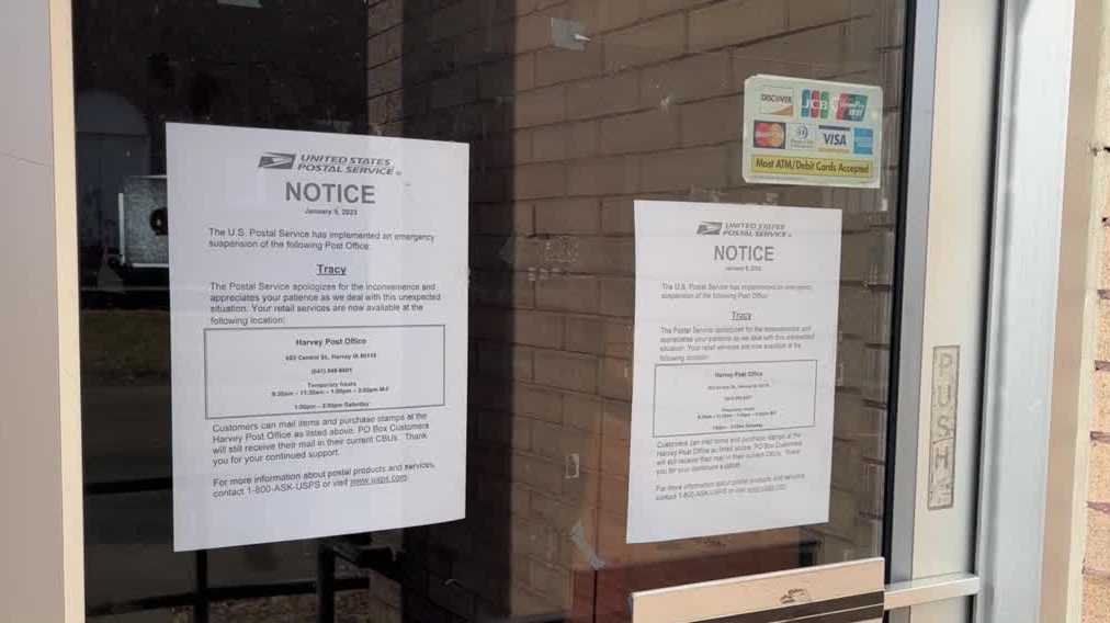 Tracy post office closed after pipes in the building burst