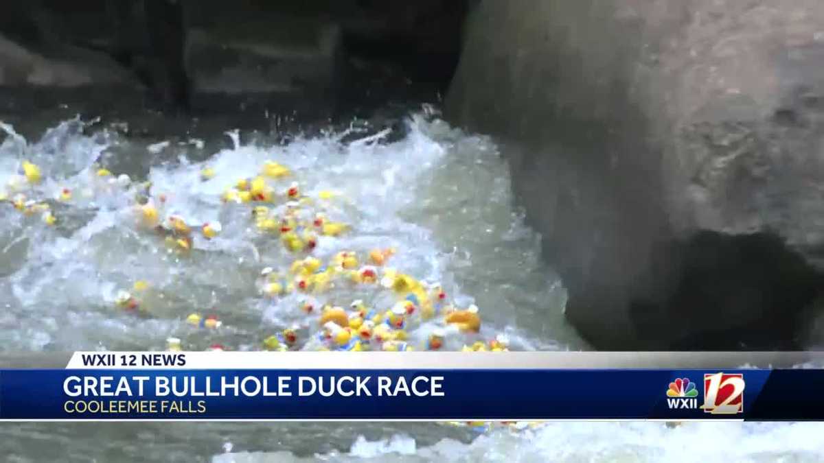 Tenth fundraiser and Great Bullhole Duck Race at Cooleemee Falls