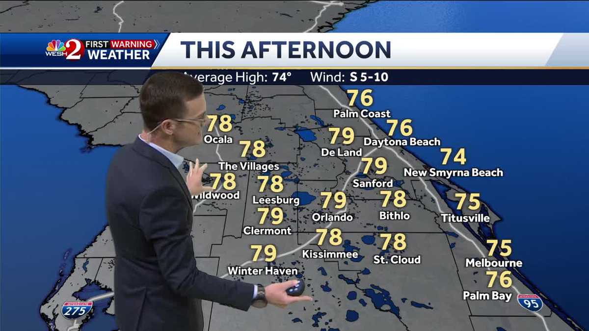 Warm weather forecast for Central Florida this weekend…