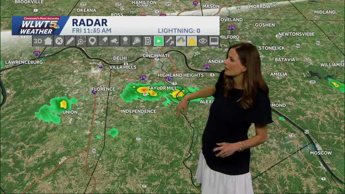 Spotty showers through Friday; Drying out this weekend