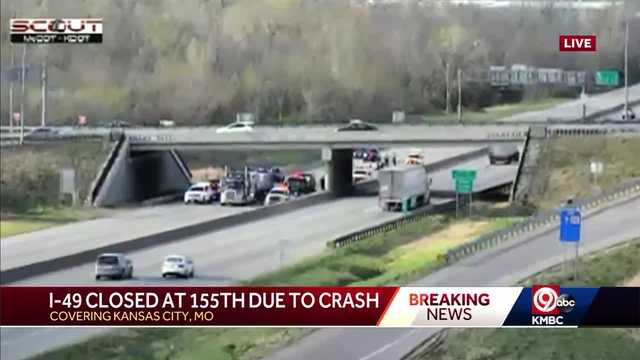 Crash closes SB Interstate 49 at 155th Street Monday evening - Vimarsana News