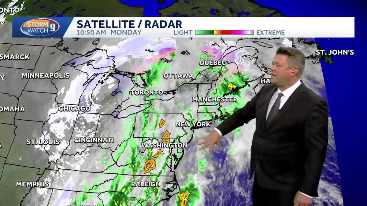 Video: Heavy rain, gusty winds Monday in New Hampshire