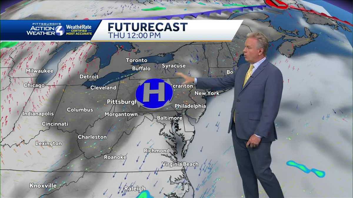 Mostly sunny with temps in the 80s into the weekend