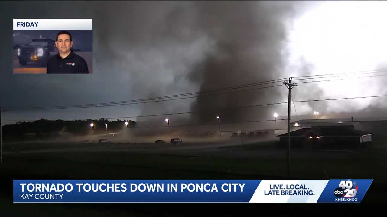 WATCH: Oklahoma meteorologist captures video of tornado touching down
