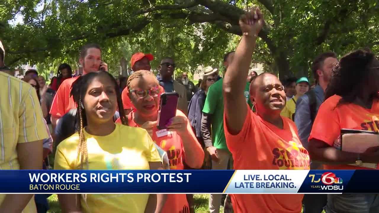 Louisiana workers lead march at state capital protesting bills and proposed costitutional convention - Vimarsana News
