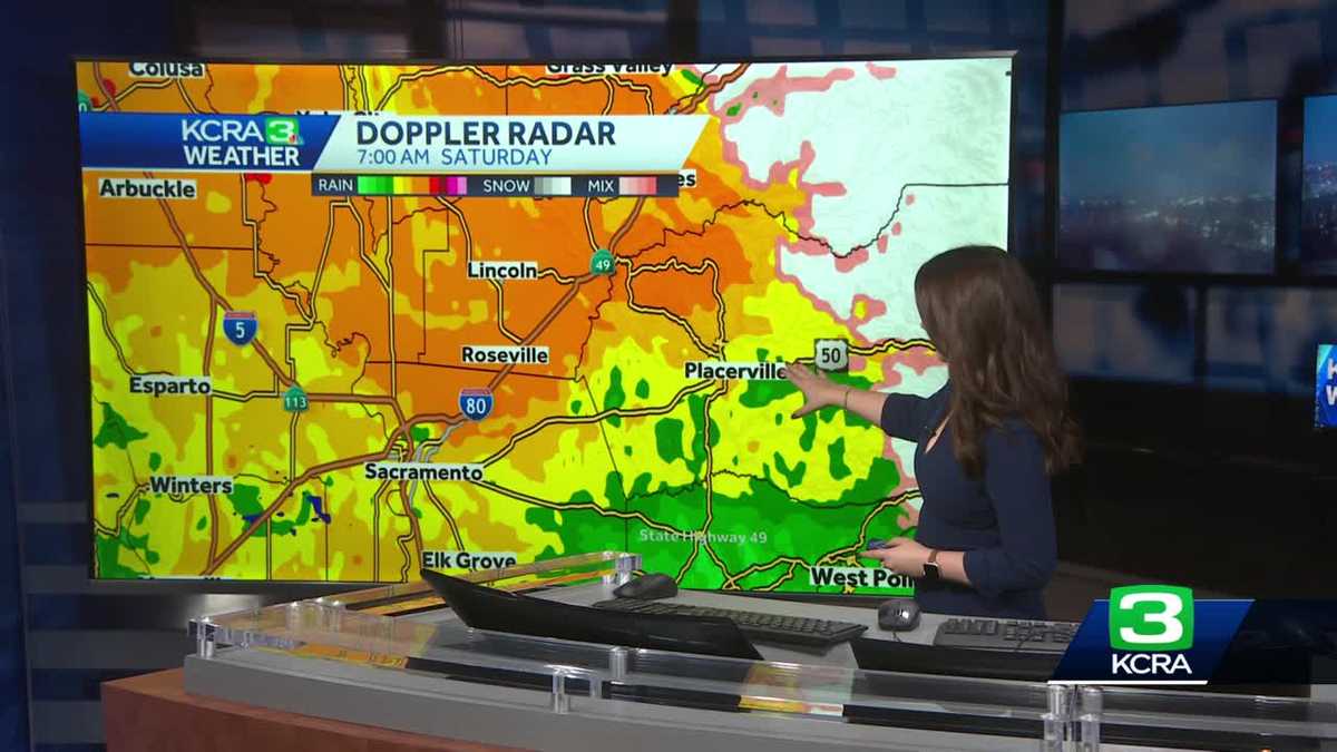 Track Doppler radar in California | Sacramento rain, Tahoe snow - KCRA