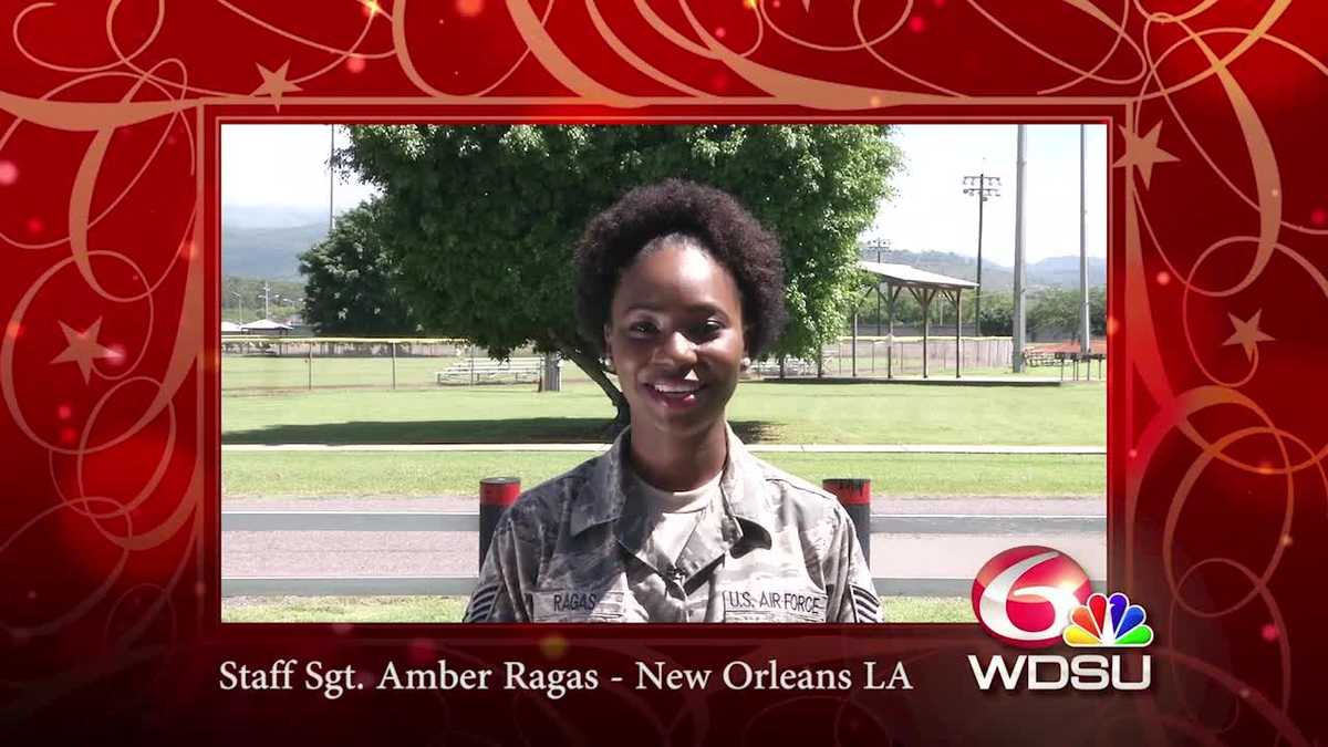 Happy Holidays from hometown heroes: Staff Sgt. Amber Ragas