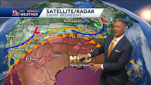 New Orleans weather forecast high temp rain chances wind speeds - Vimarsana News